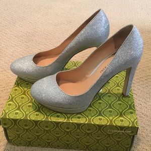Sparkly silver pumps- GIANNI BINI